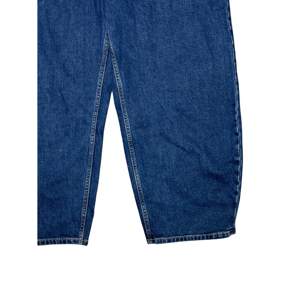 Everlane Womens Way-High Curve Jean33R Organic Cotton Barrel Denim Blue - Picture 4 of 12